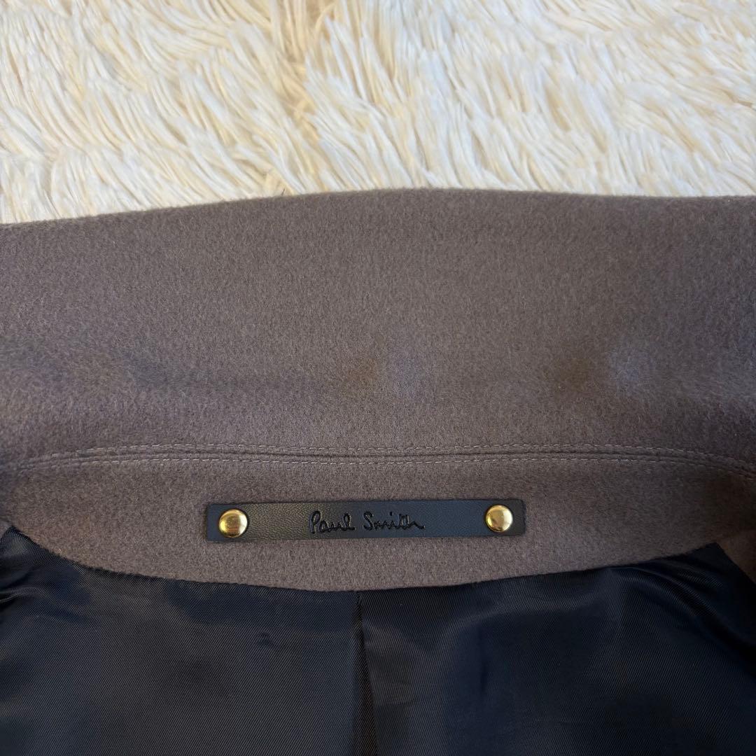 (美品) ポールスミス 23aw カシミヤ混 ショートコート ラベンダーグレー