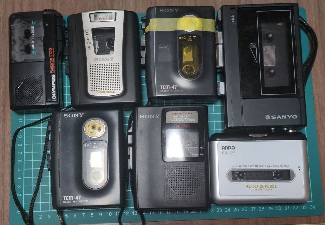 カセットプレーヤーまとめ7台