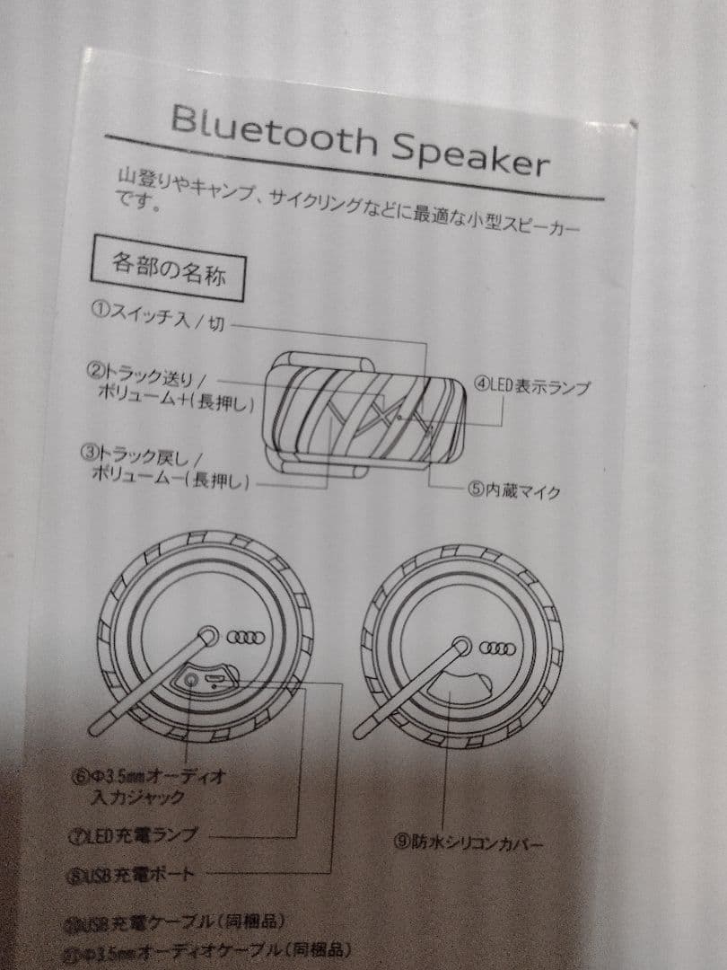 写真追加 アウディ新品 Bluetooth スピーカー