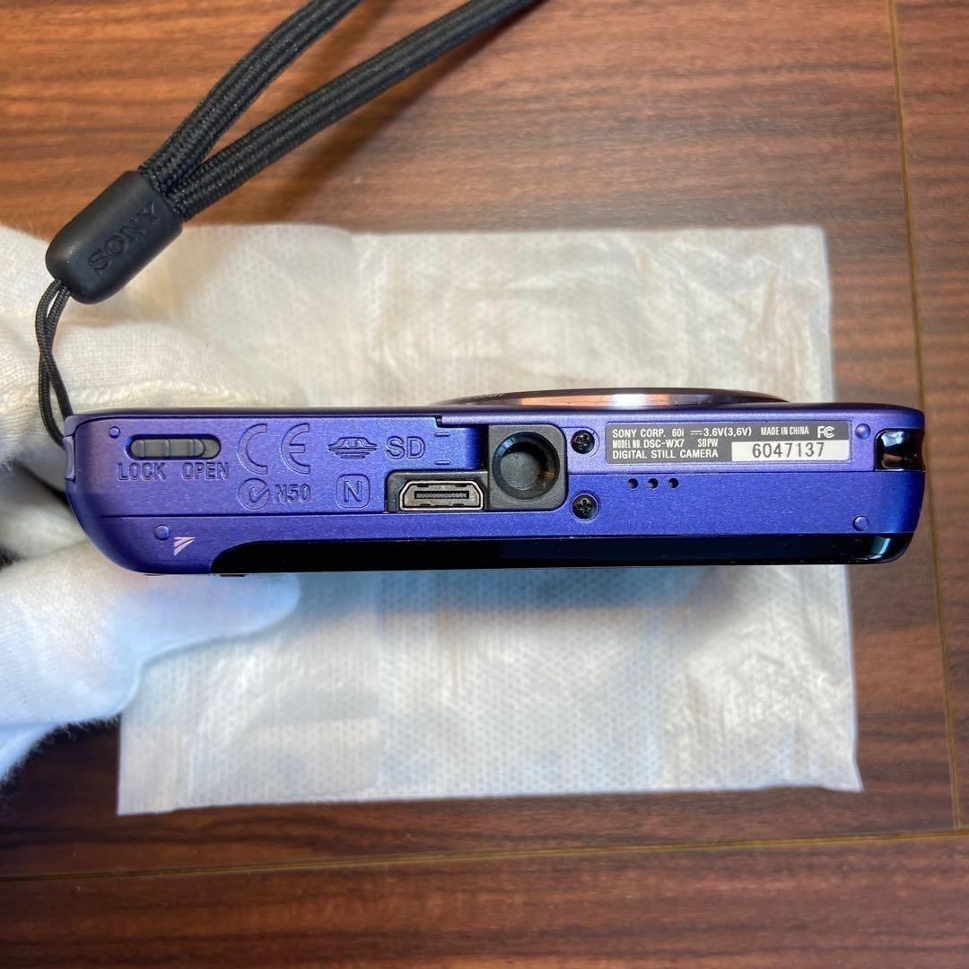 SONY Cyber−Shot DSC-WX7 ブルー デジカメ 3050