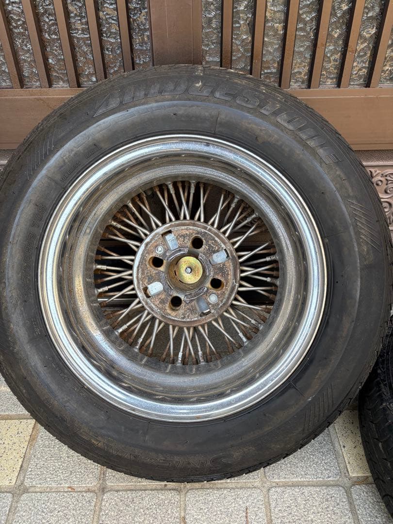 希少13インチ PCD100 4Hワイヤーホイールセット　ビュートマーチ他