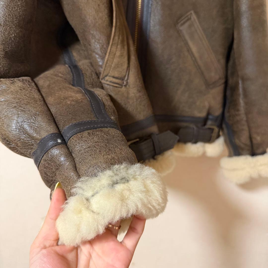 AVIREX B-3 レザー ファーコート