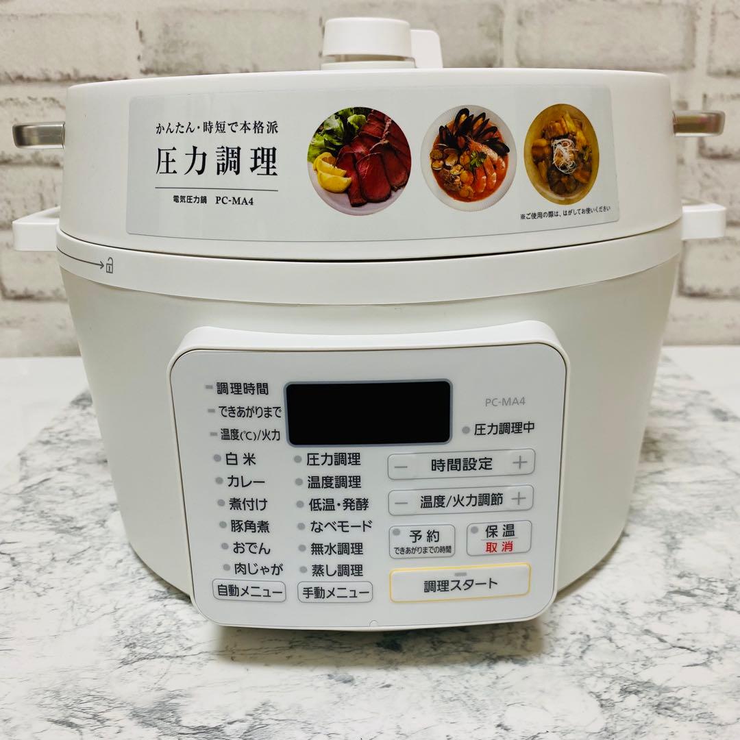 【新品未使用】アイリスオーヤマ 電気圧力鍋 PC-MA4-W 4.0L