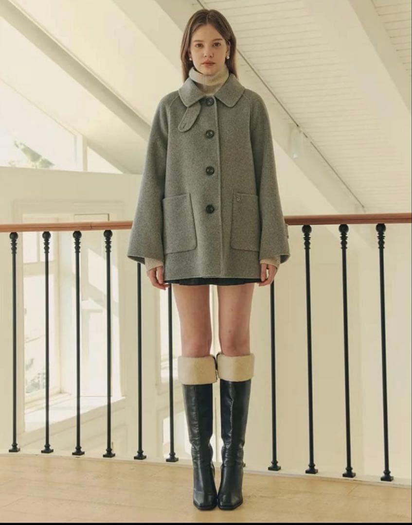 ZEROSTREET コート グレー　ミドル丈　Sサイズ　MUSINSA