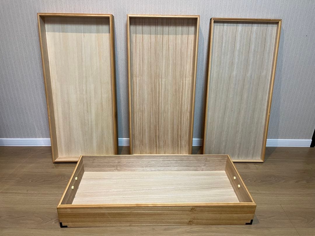 美品★桐の衣装箱　着物・和服・衣装　桐ダンス3段　昭和レトロ