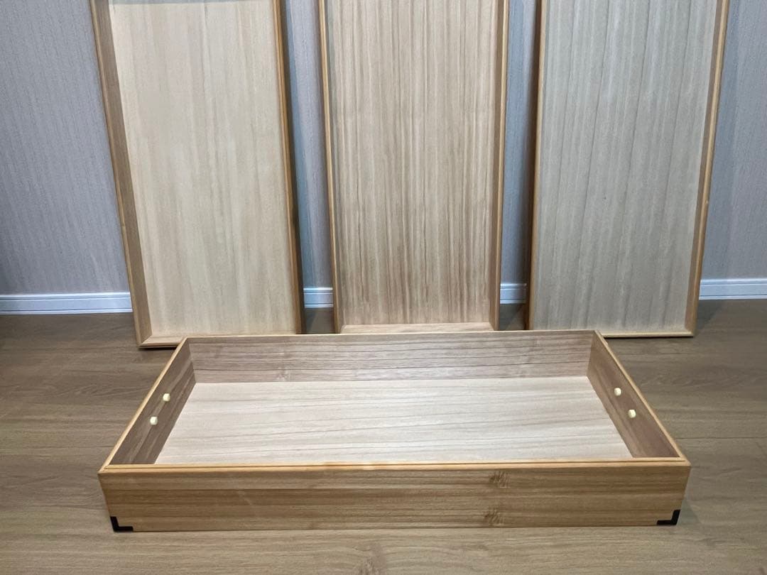 美品★桐の衣装箱　着物・和服・衣装　桐ダンス3段　昭和レトロ