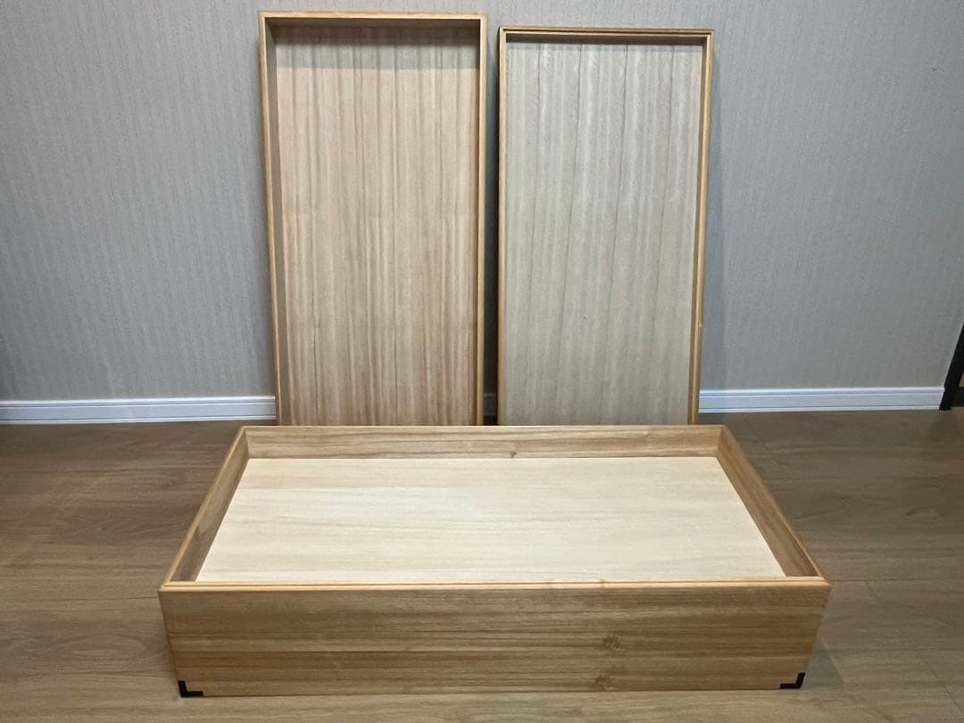 美品★桐の衣装箱　着物・和服・衣装　桐ダンス3段　昭和レトロ