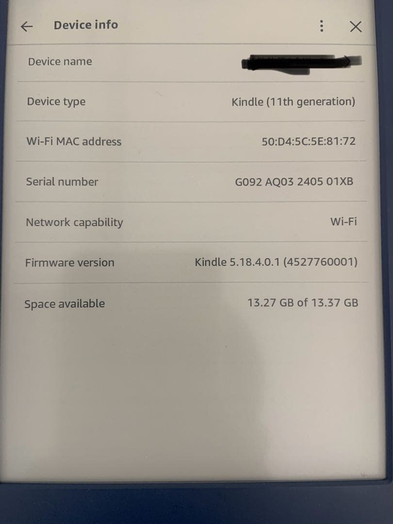 Kindle 第11世代 16g