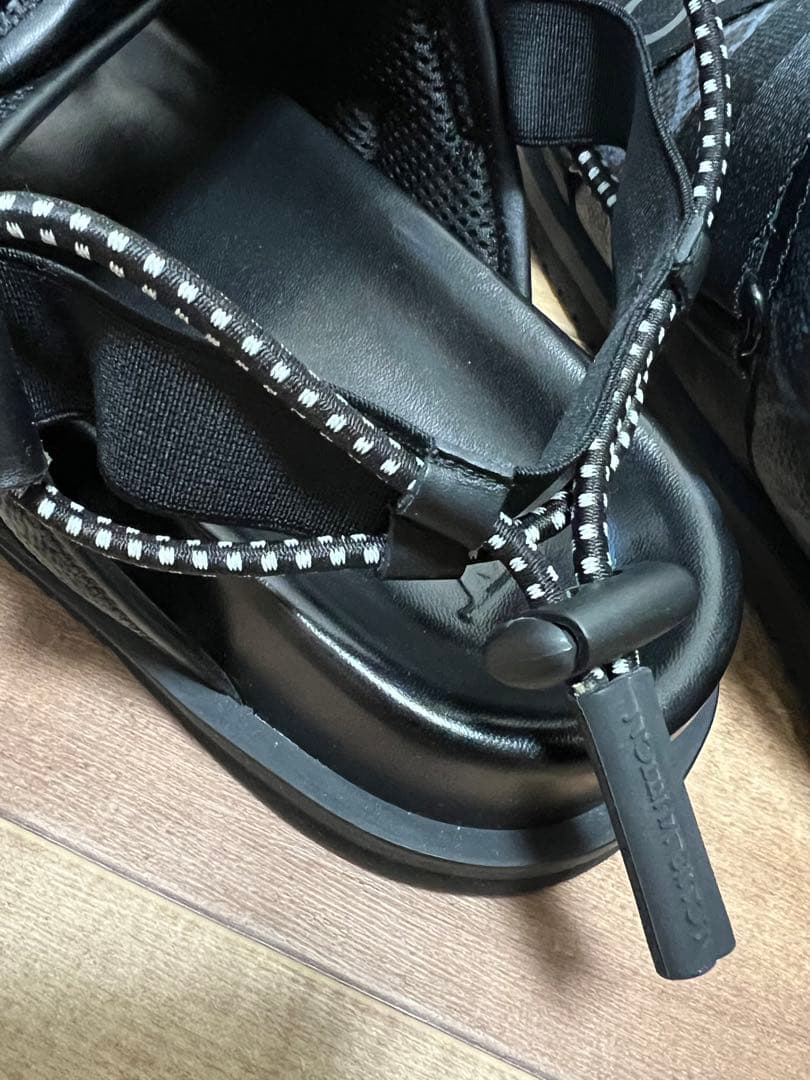 MSCS_004 LV ホノルルライン レザー×ファブリックサンダル サイズ7