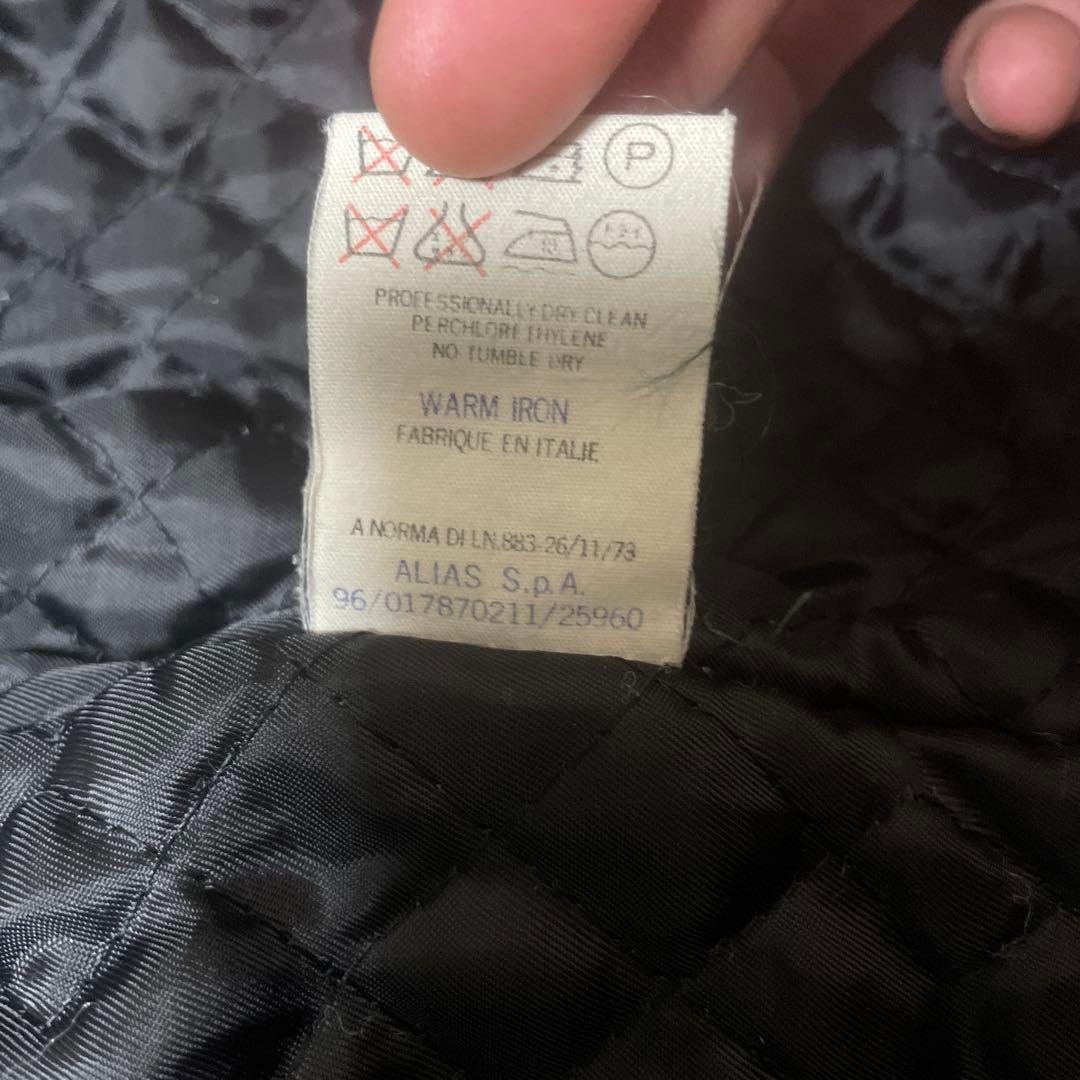 OLD VERSACE jeans 刺繍 ナイロンジャケット ブラック