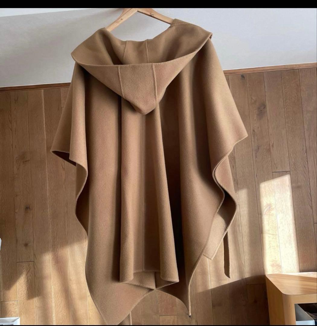 【美品】Theory セオリー ポンチョ ケープ コート　カシミヤmaxmara