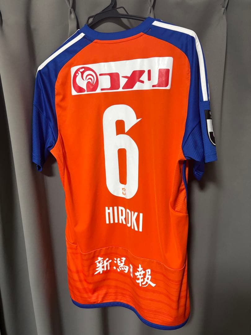 新潟アルビレックス 秋山 裕紀　ユニフォーム　サイズXL サイン入り