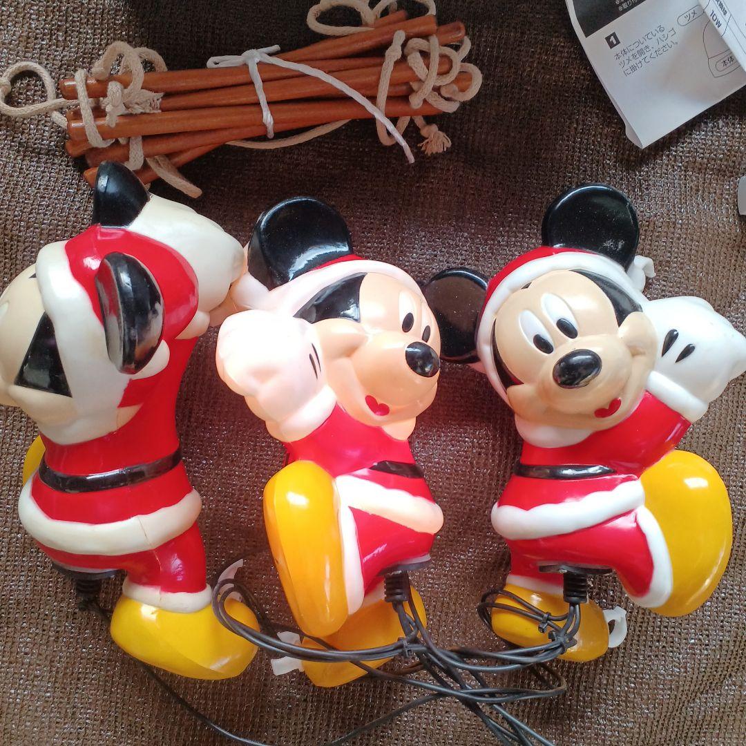 送料込 ミッキーマウス　ブローライト　ミニはしごタイプ3体イルミネーションライト