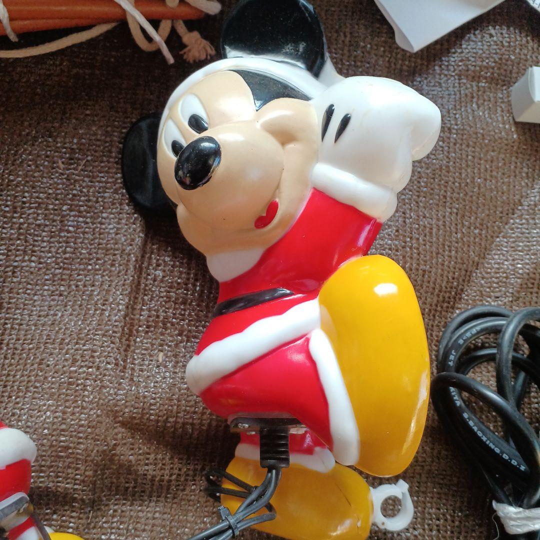 送料込 ミッキーマウス　ブローライト　ミニはしごタイプ3体イルミネーションライト
