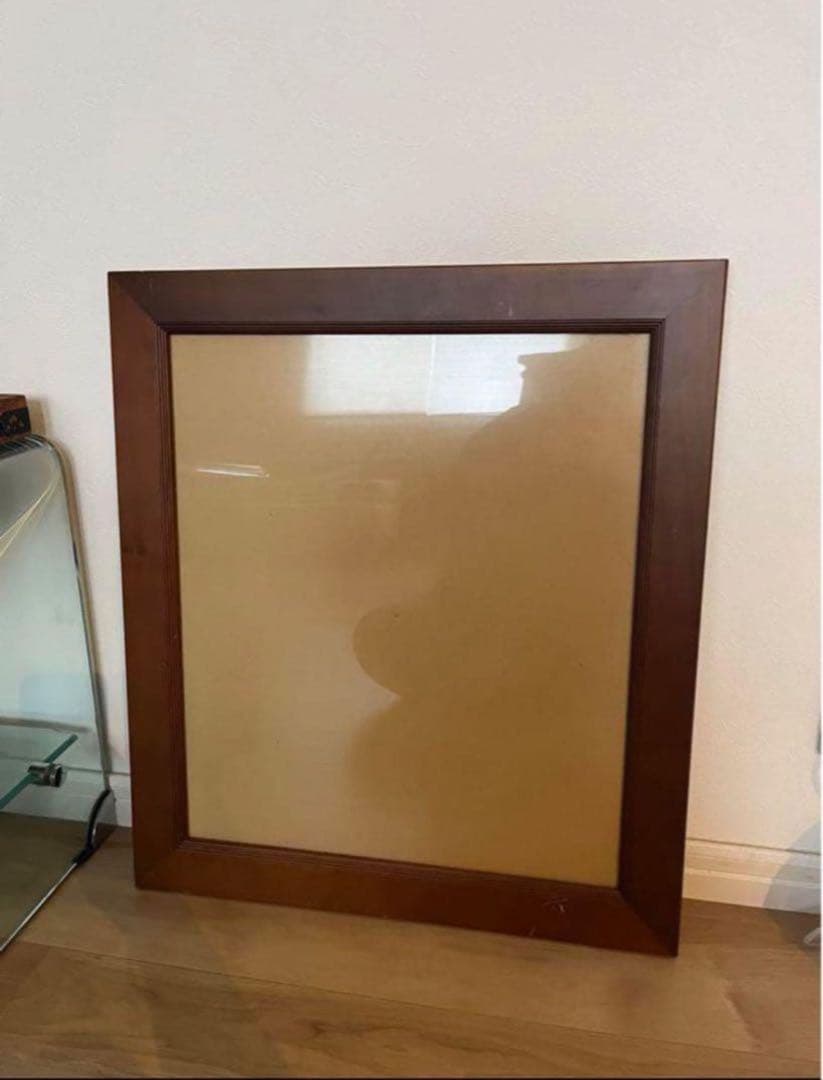 【最終価格】Vintageヴィンテージ特大デザインフレーム木製ミッドセンチュリー