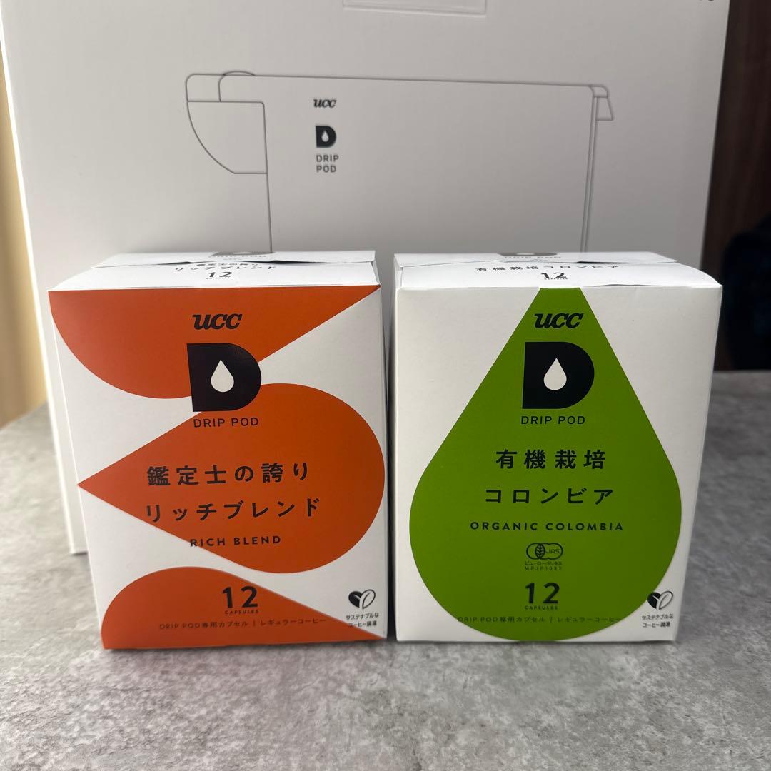 新品 UCC DRIP POD リッチブレンド 有機栽培 コロンビア12個入り