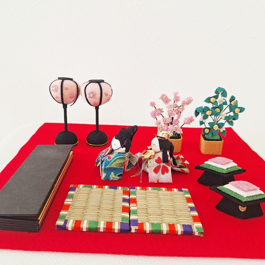 ◆美品◆龍虎堂◆卓上吊るし輪かざり◆わらべ雛◆ちりめん細工◆