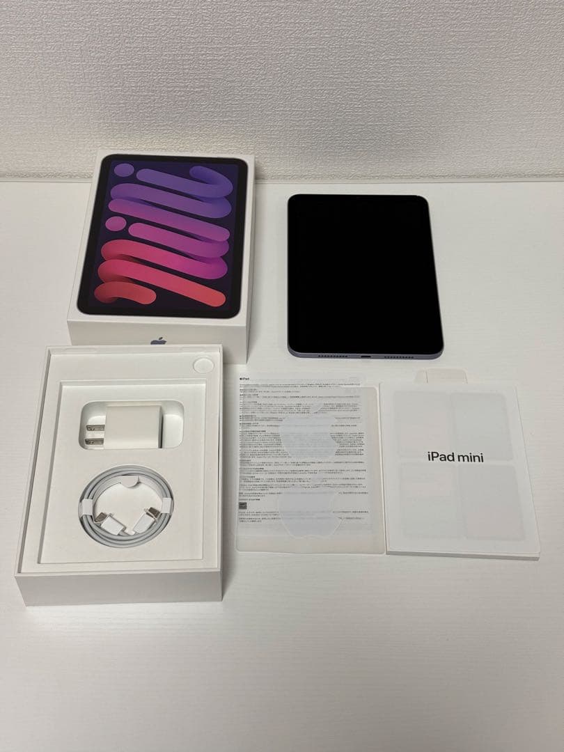 [美品] iPad mini 6 WiFi (第6世代) パープル 64GB