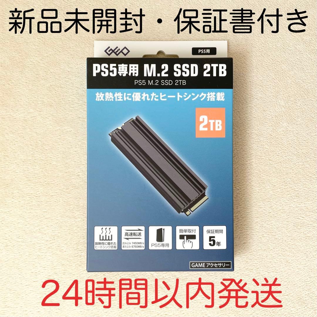 【新品未開封・保証書付】GEO PS5専用 M.2 SSD 2TB