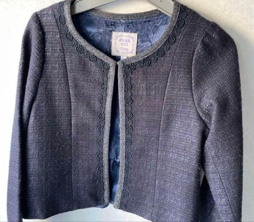 美品 即購入可 130 アナスイミニ フォーマルワンピース ジャケット セット