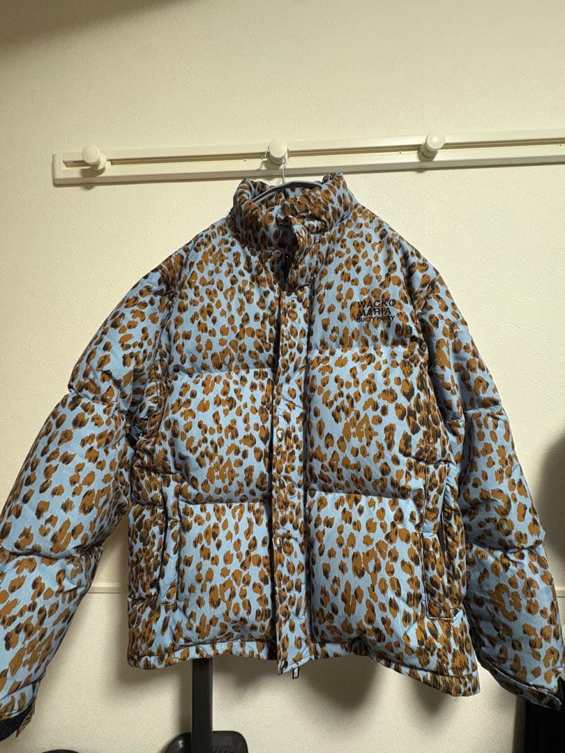 WACKO MARIA NANGAレオパードダウンジャケット　Ｌサイズ最安値