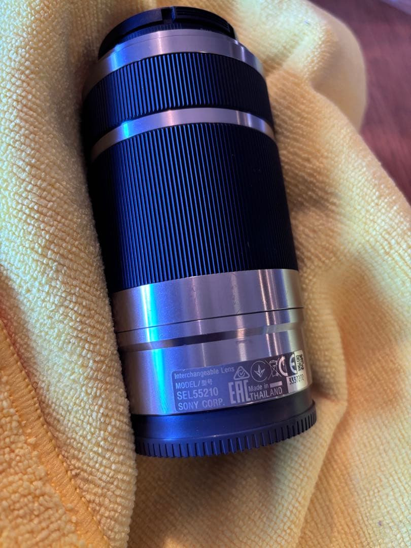 SONY SEL55210 望遠レンズ 　シルバー　marumiレンズカバー付属