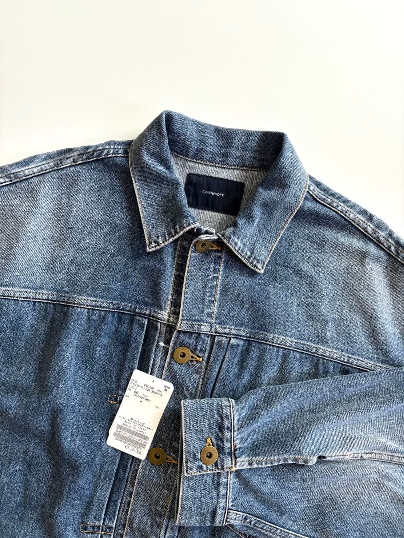 FRAMeWORK 【25AW新品】エクストララージデニムジャケット ブルー