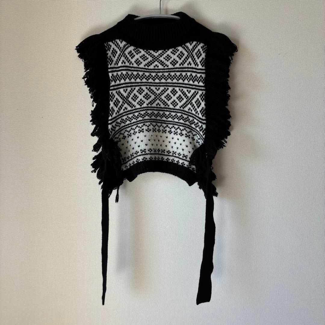 ハイクHYKEフリンジニットベスト