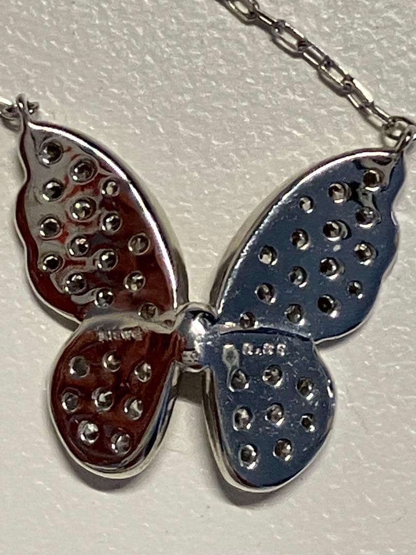 lkサロン　バタフライ小　wg 蝶 ネックレス　箱なし