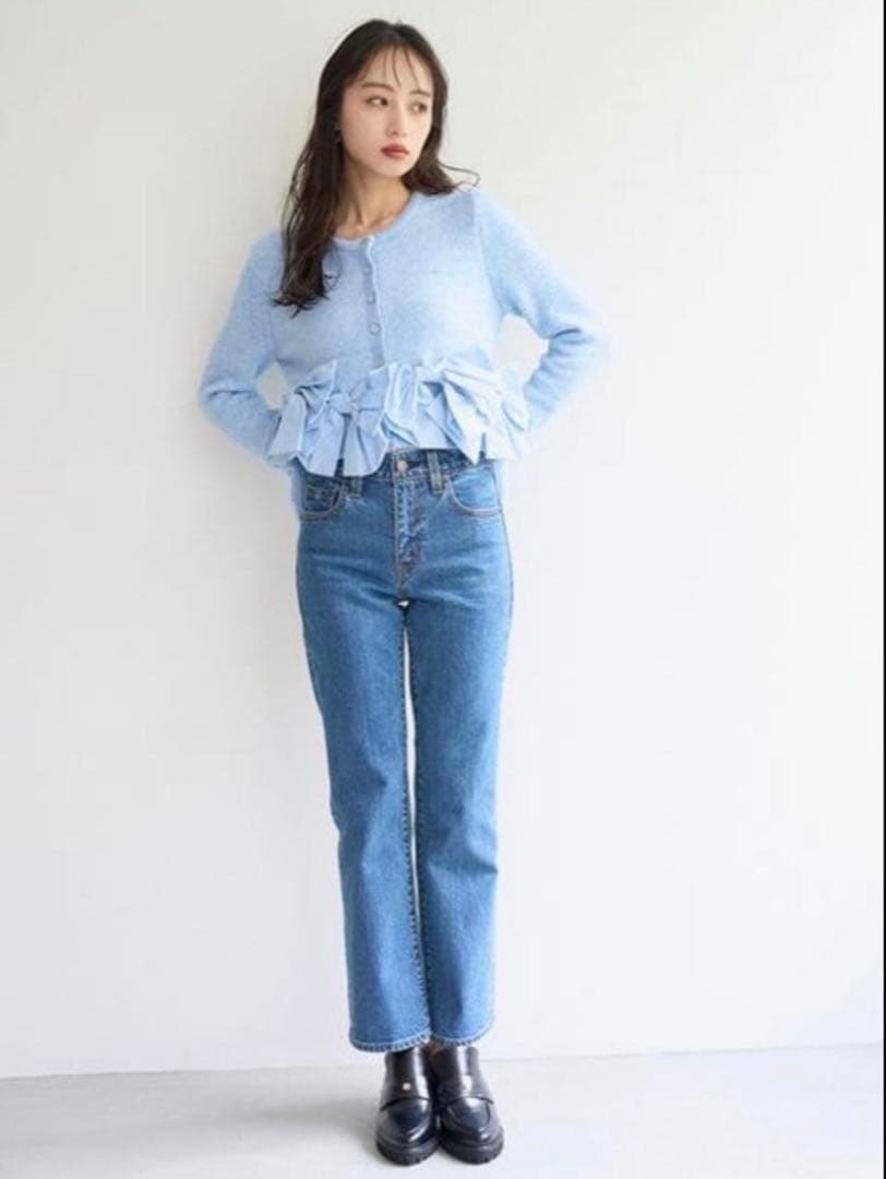 【スナイデル】リボンモチーフカーディガン