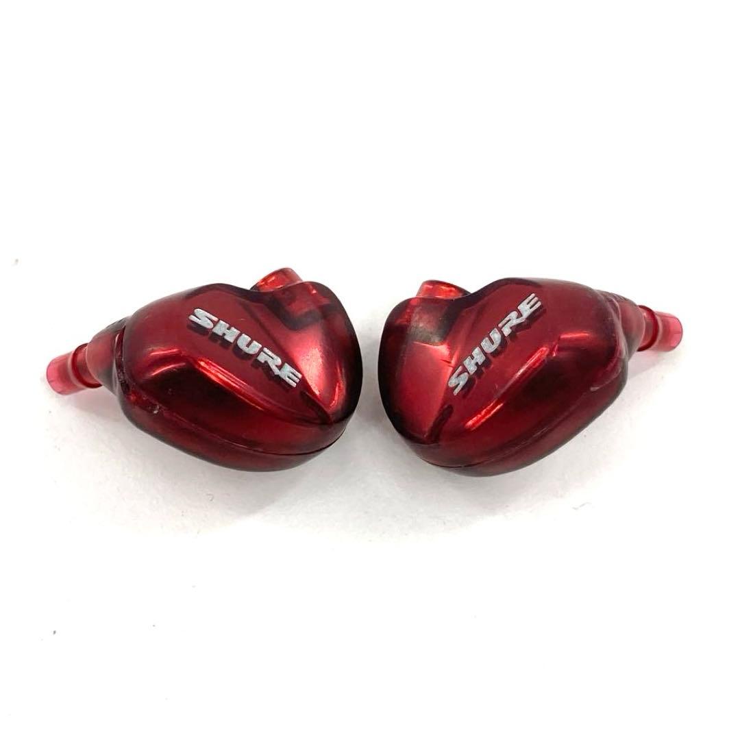 SHURE シュア イヤホン SE535 動作確認済み 本体のみ レッド