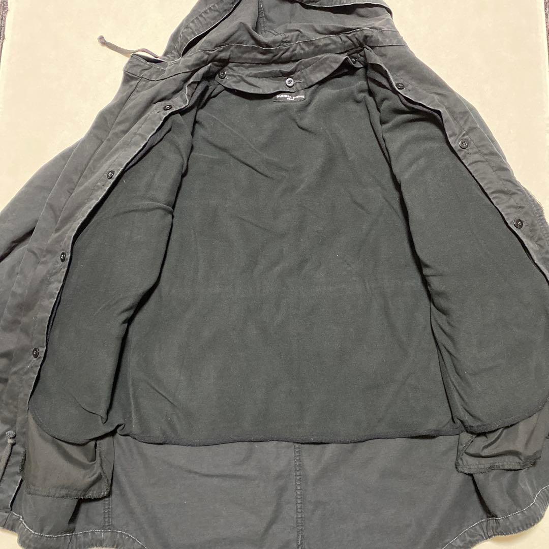 ⭐️NUMBER (N)INE モッズコート　ライナー取り外し可能　黒＊486