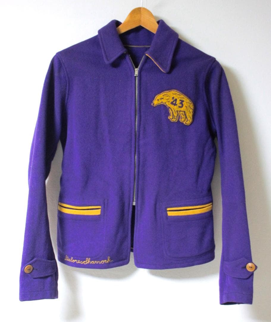 【40s ビンテージ】ツートーン ウール スポーツジャケット ピンチバック