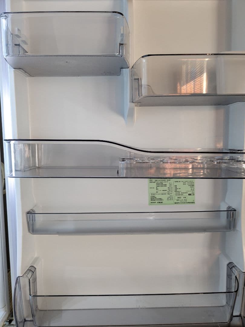 【美品】冷蔵庫　TOSHIBA GR-U41GXH (EW) 411L　送料込み