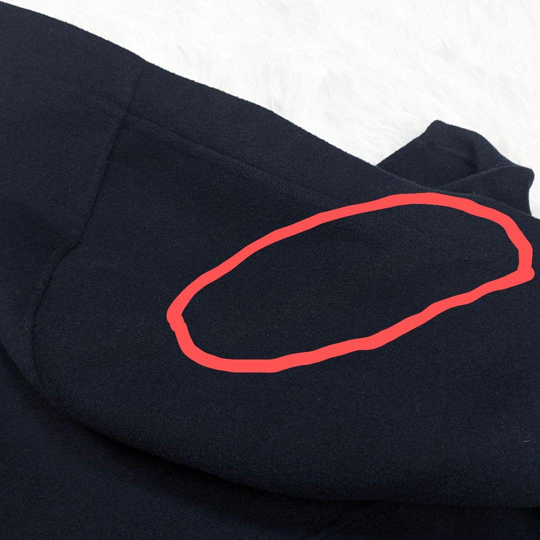 エスマックスマーラ クチートアマーノ ダブルフェイスロングジレ フード M 濃紺