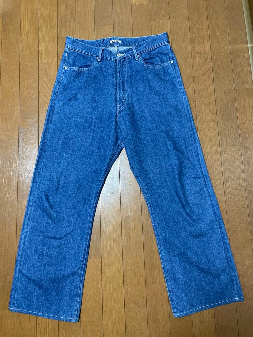 パンツ AURALEE SELVEDGE LIGHT DENIM PANTS