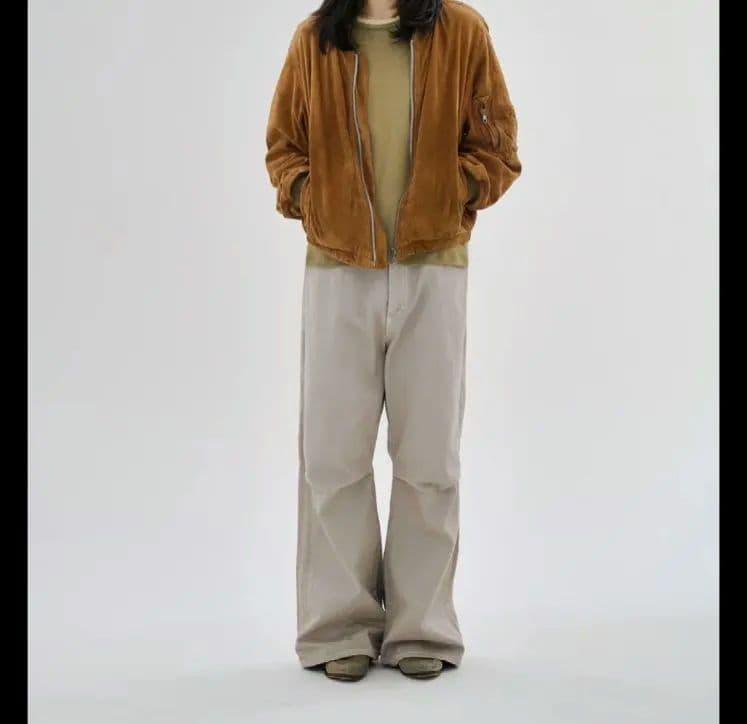 fifth general store Knee プリーツ バギー パンツ