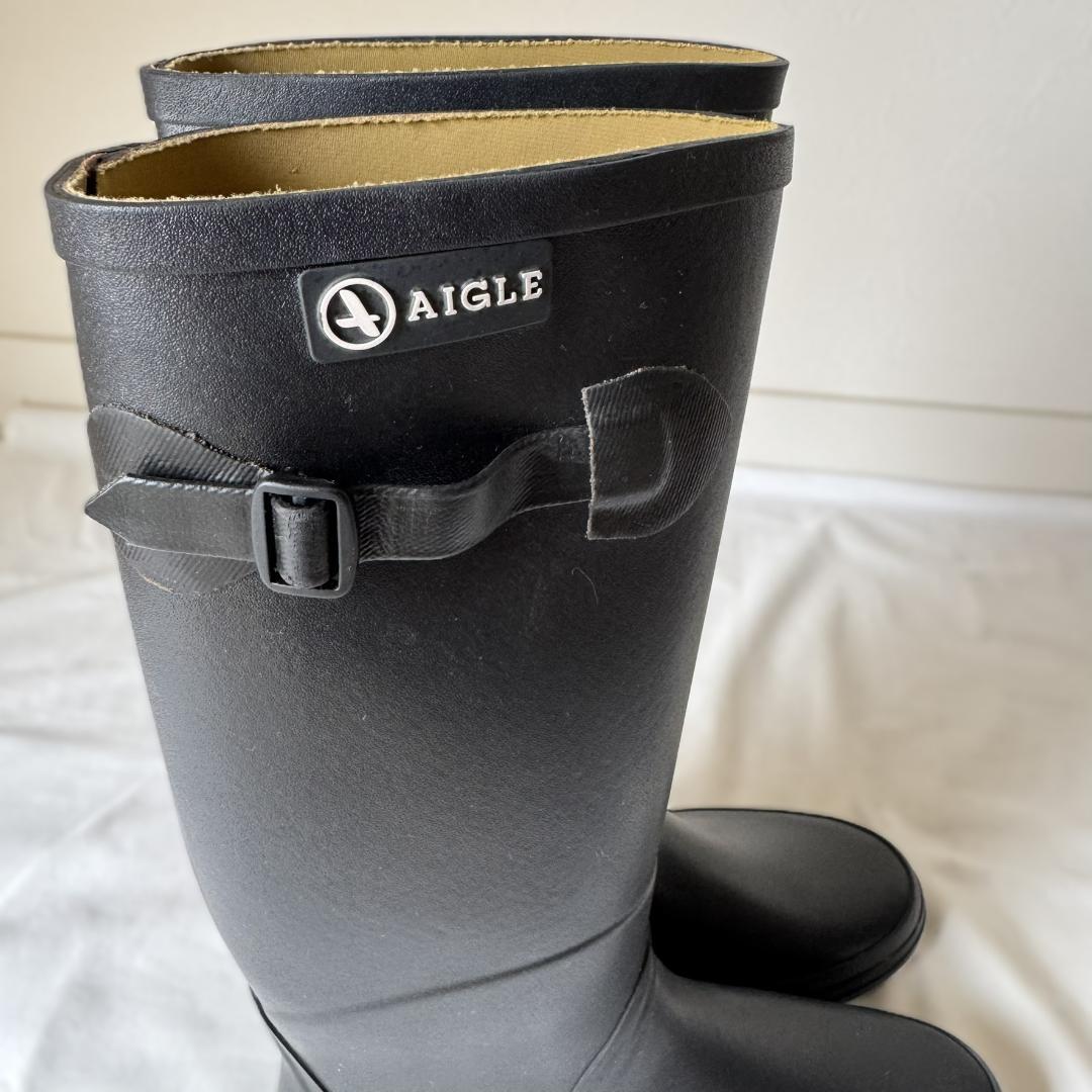 エーグル　シャンタベル/ロング/ラバーブーツ/長靴/レインブーツ/ブラック