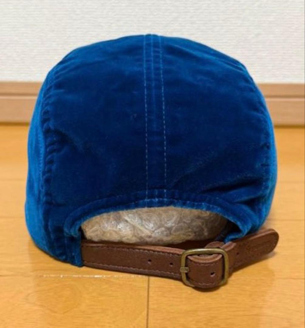 未使用 Supreme Velvet Camp Cap ダークティール 20aw