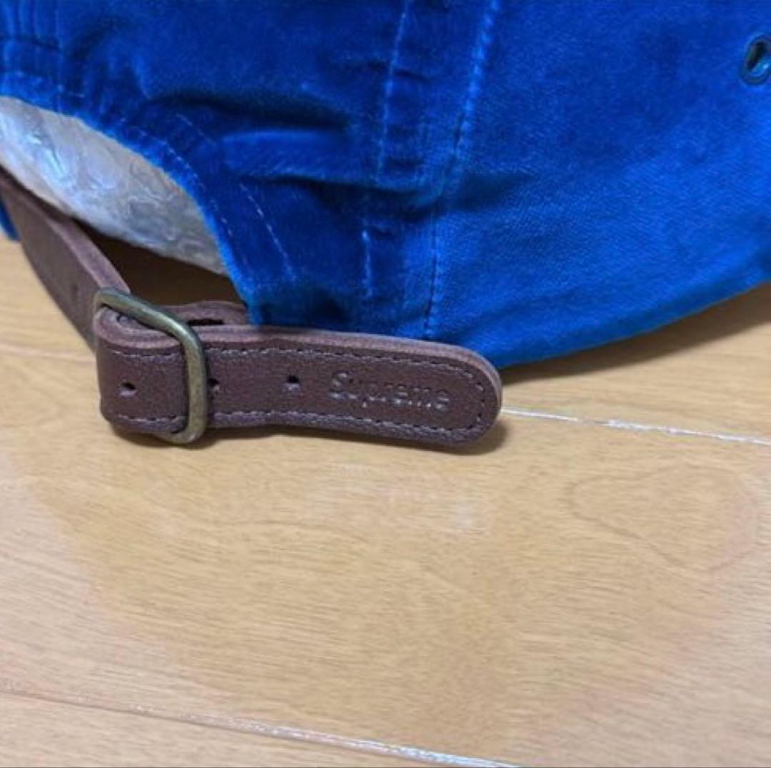 未使用 Supreme Velvet Camp Cap ダークティール 20aw