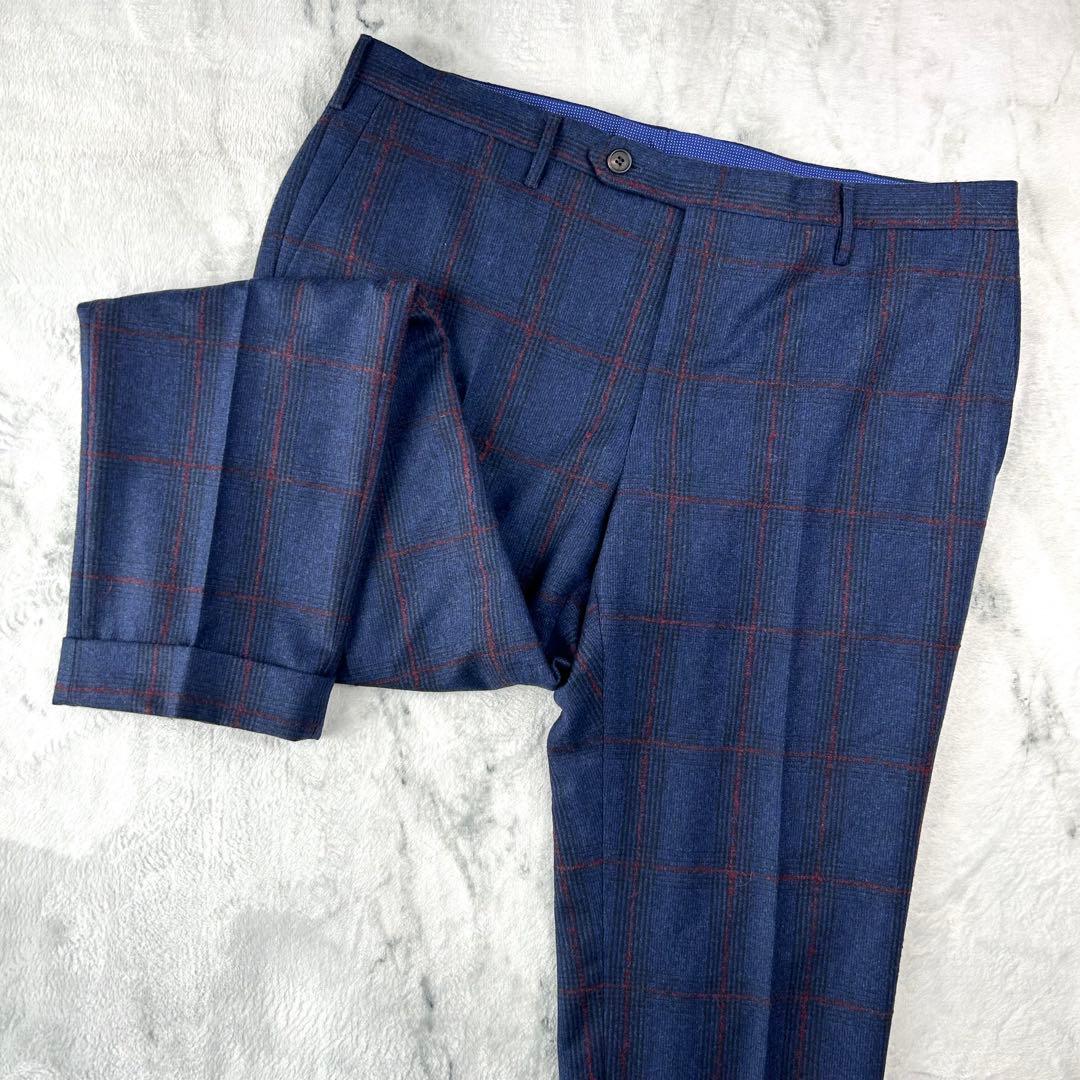 美品✨　サイズ52 ROTA トラウザーズ　フランネル　スラックス　チェック