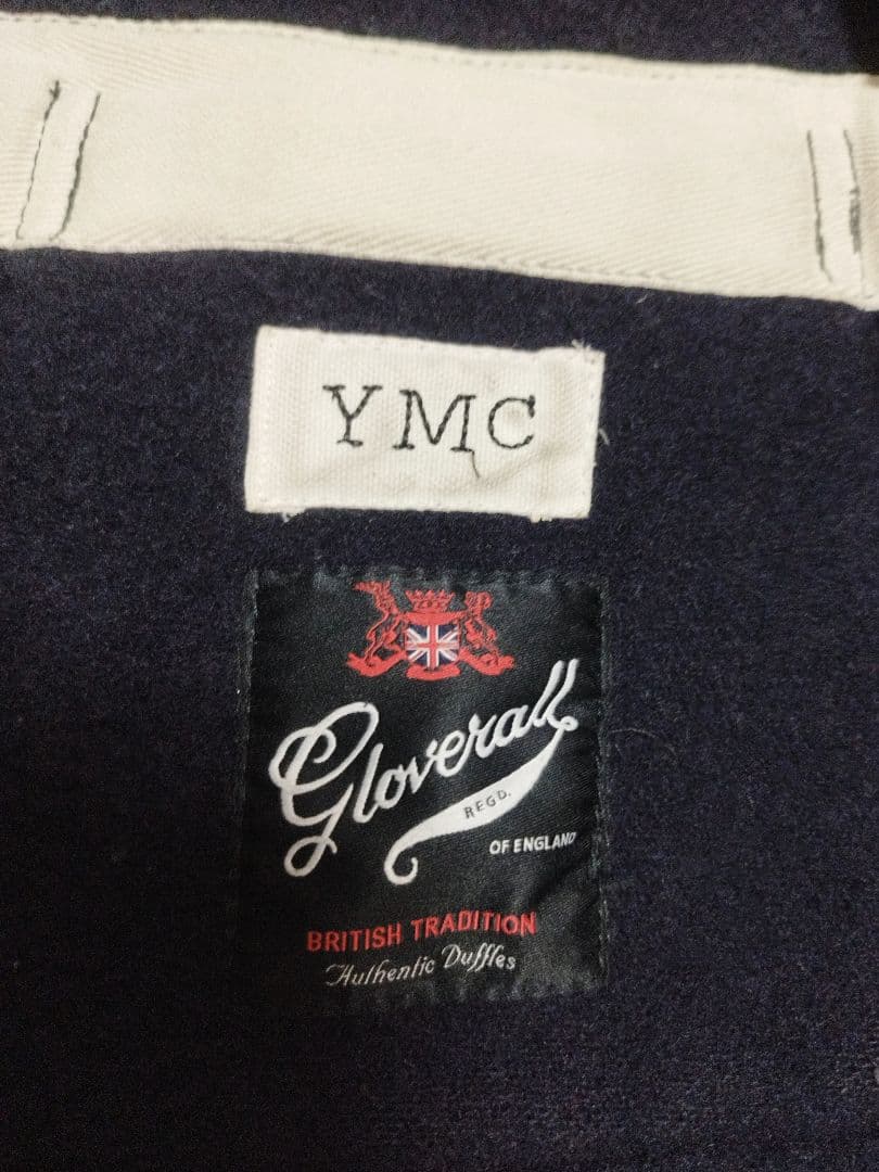 別注 Gloverall YMC ダッフルコート ダークネイビー S
