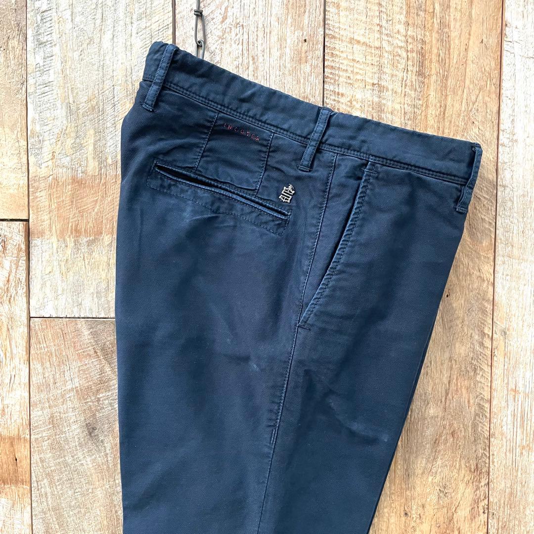 【極美品】INCOTEX SLACKS テーパード コットン スラックス パンツ
