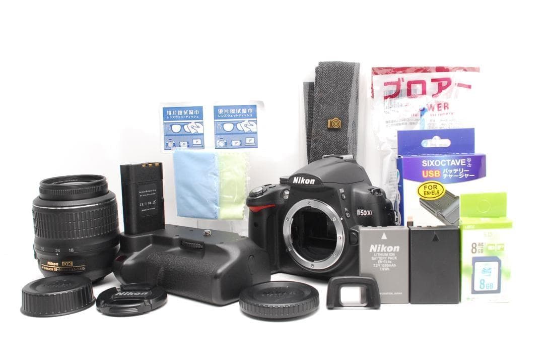 【長時間使用OK 美品】　Nikon D5000 バリアングル液晶
