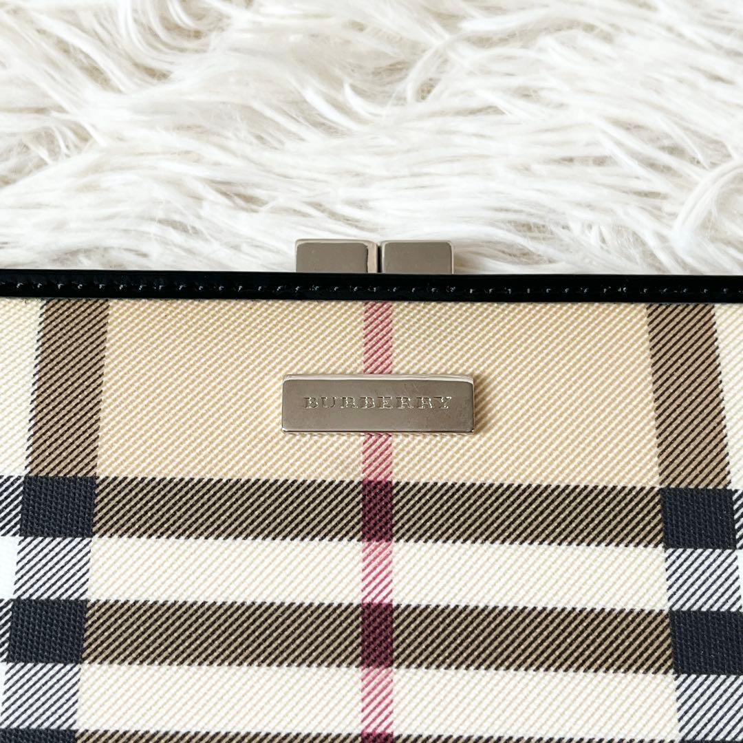 新品未使用✨Burberry バーバリー　長財布　ノバチェック　ベージュ　がま口