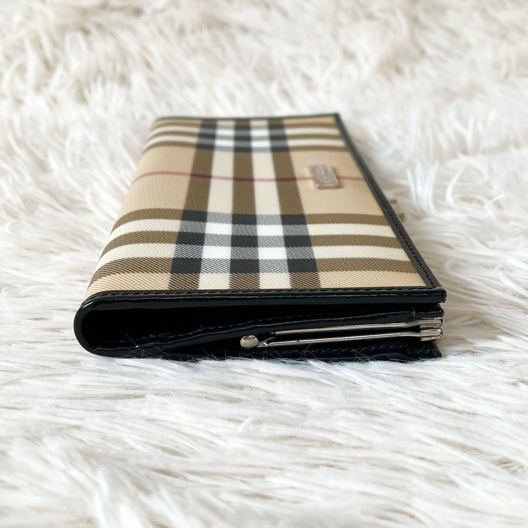 新品未使用✨Burberry バーバリー　長財布　ノバチェック　ベージュ　がま口