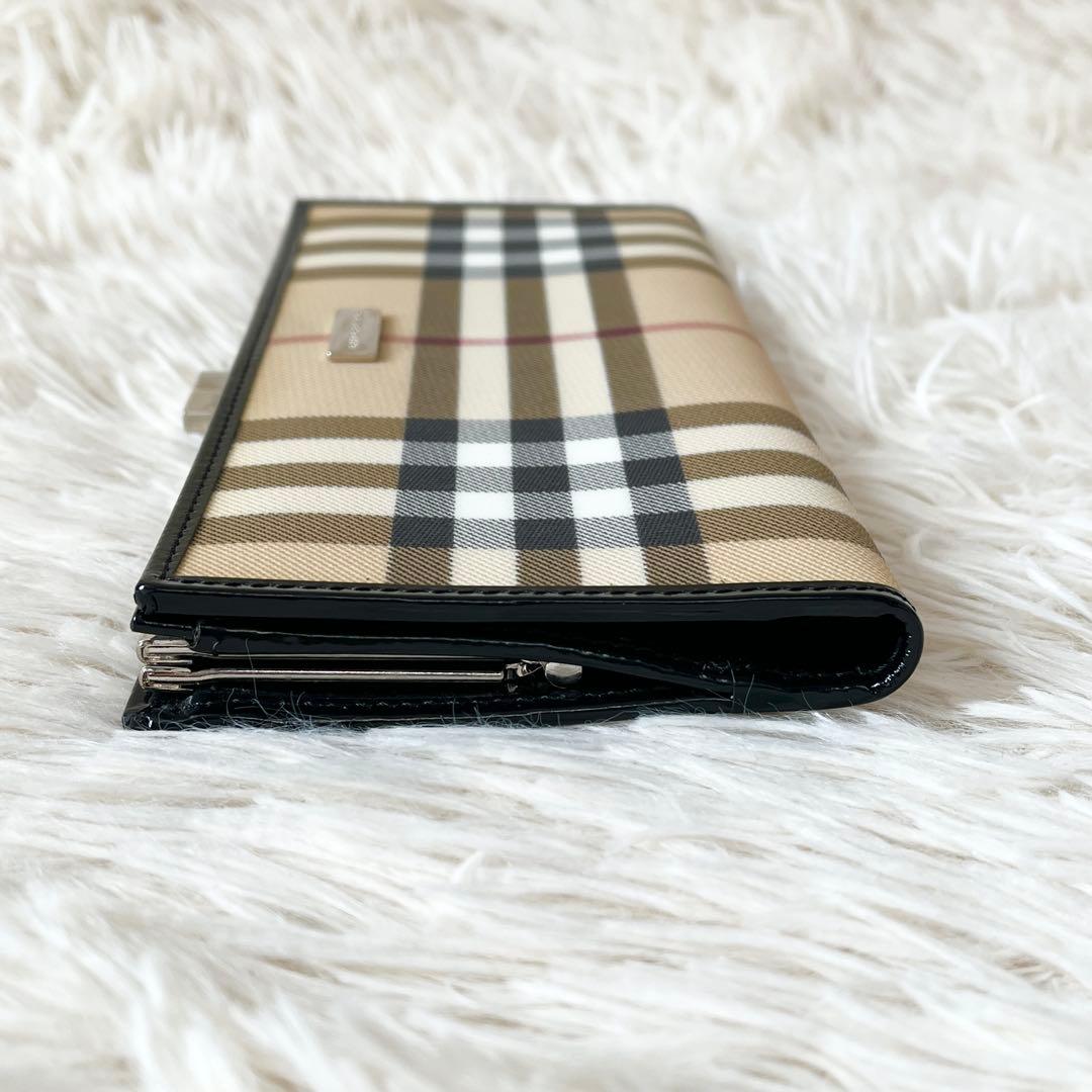 新品未使用✨Burberry バーバリー　長財布　ノバチェック　ベージュ　がま口