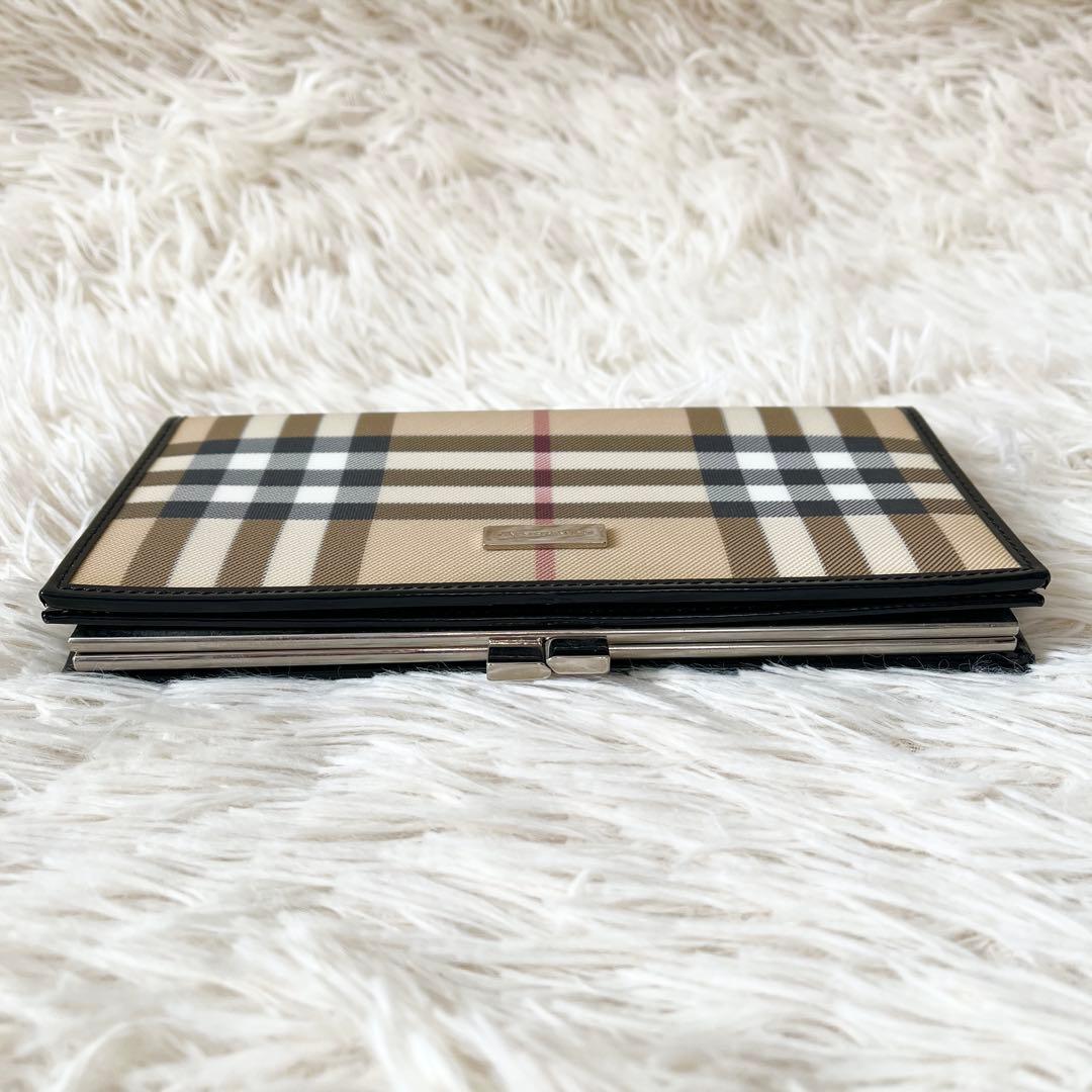 新品未使用✨Burberry バーバリー　長財布　ノバチェック　ベージュ　がま口