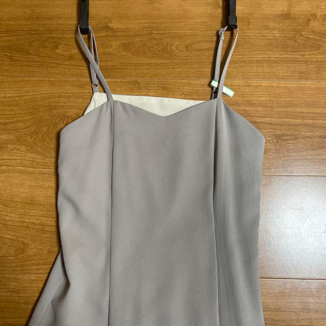 プルーブー　POURVOUS ギャザーチュールセットドレス　グリーン　Sサイズ