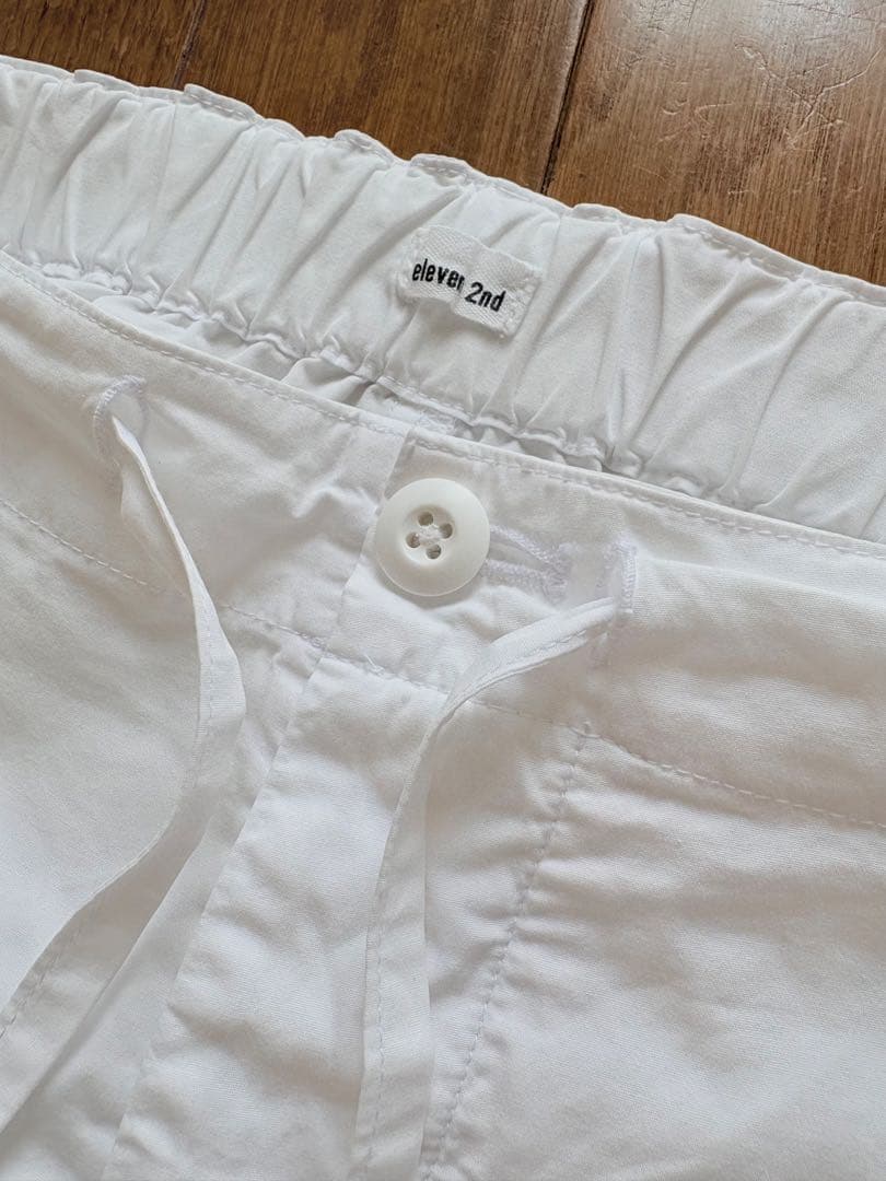 eleven2nd ホワイトカーゴパンツ